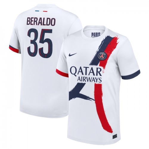 Maillot de Foot Paris Saint-Germain Lucas Beraldo 35 Exterieur 2024-25 Maillot de Foot Paris Saint-Germain Lucas Beraldo 35 Exterieur 2024-25